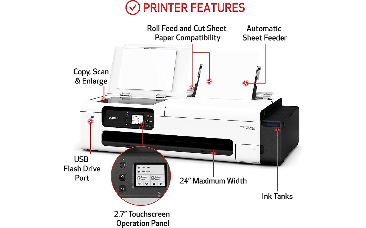Canon imagePROGRAF TC-20M / A1 Printer + A4 Scanner