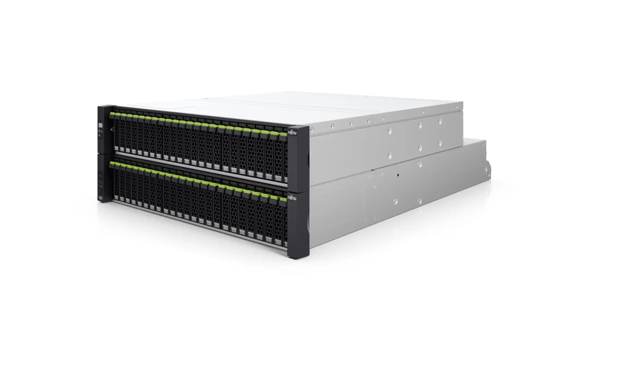 Fujitsu ET DX200 S5 BASE / 2x 64GB RAM / 12x 1.92TB SAS SSD / 2x 10G noSFP