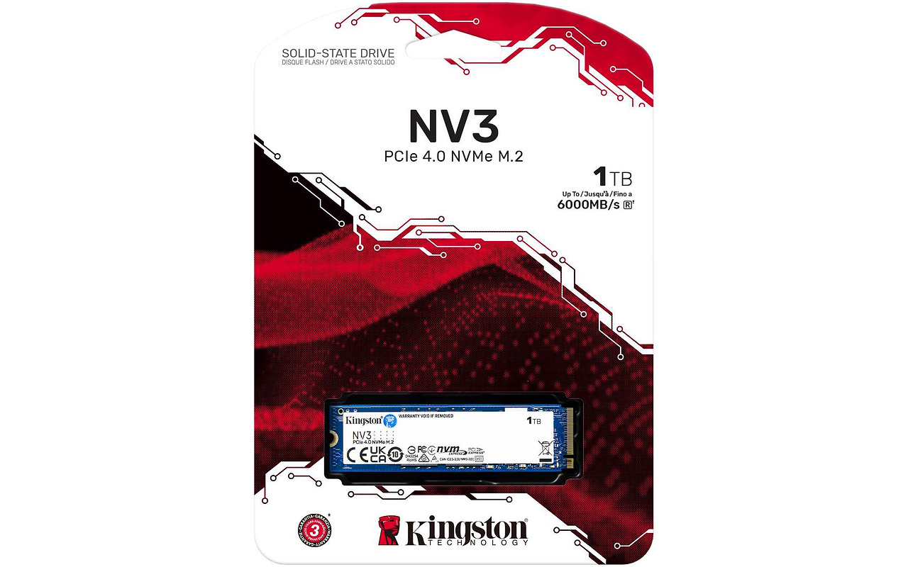 Kingston NV3 / 1.0TB NVMe 2280 / SNV3S/1000G