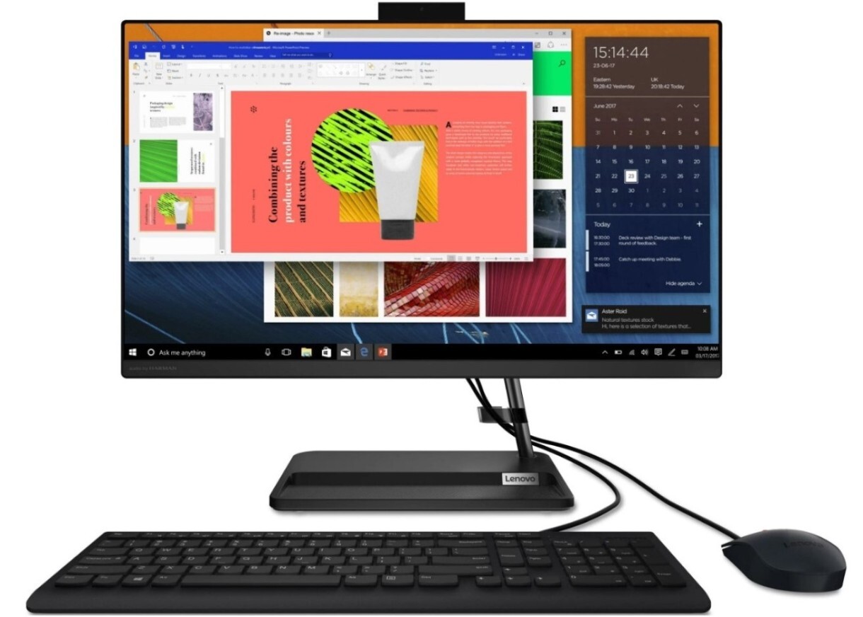 Lenovo AIO IdeaCentre 3 24ALC6 / 23.8 FiullHD IPS / Ryzen 5 7430U / 16GB DDR4 / 512GB NVMe / AMD Radeon / No OS Black