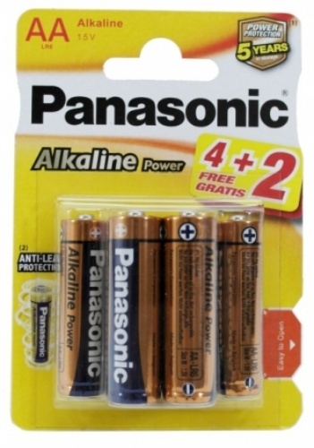 Panasonic ALKALINE Power LR6REB/6B2F / AA x6