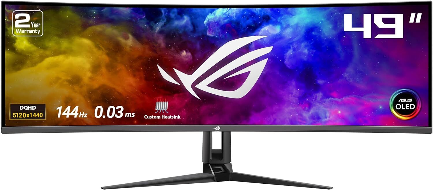 ASUS ROG Swift PG49WCD / 49 Curved QD-OLED 144Hz