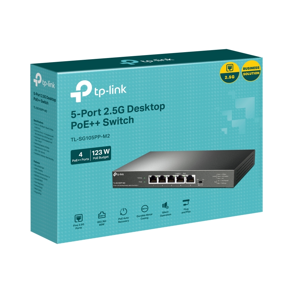 TP-LINK TL-SG105PP-M2 / 2.5G PoE++ 143W