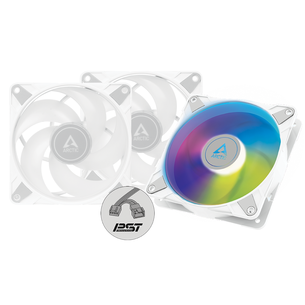 Arctic P12 PWM PST A-RGB / 3 PACK White