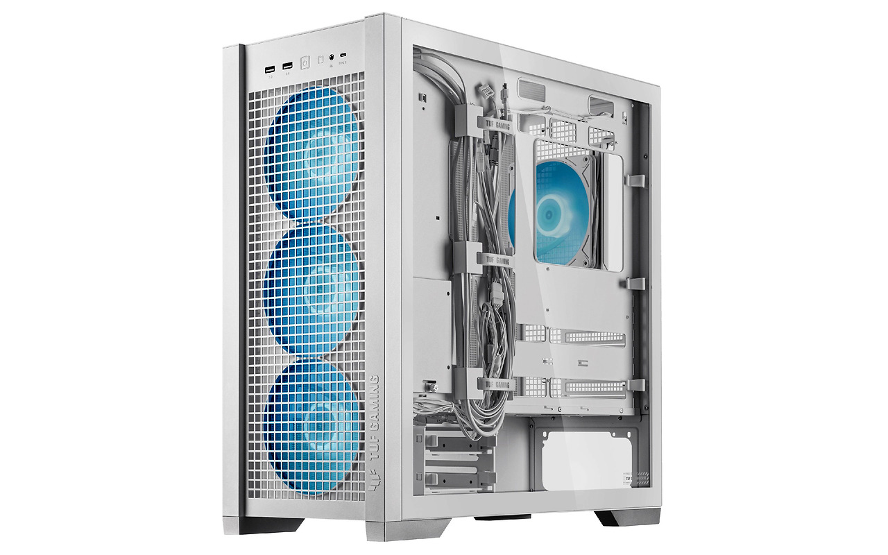 ASUS GT302 TUF GAMING TG ARGB / EATX CASE White