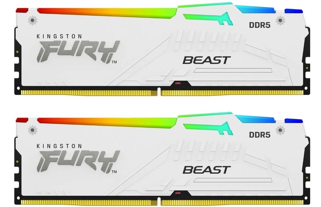Kingston FURY Beast DDR5 White RGB EXPO / KF560C36BWE2AK2-32