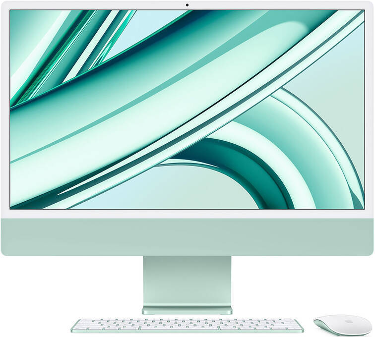 Apple iMac / 24 Retina 4.5K / Apple M4 / 8-core CPU 8-core GPU / 16Gb RAM / 256Gb SSD / Mac OS Sequoia Green