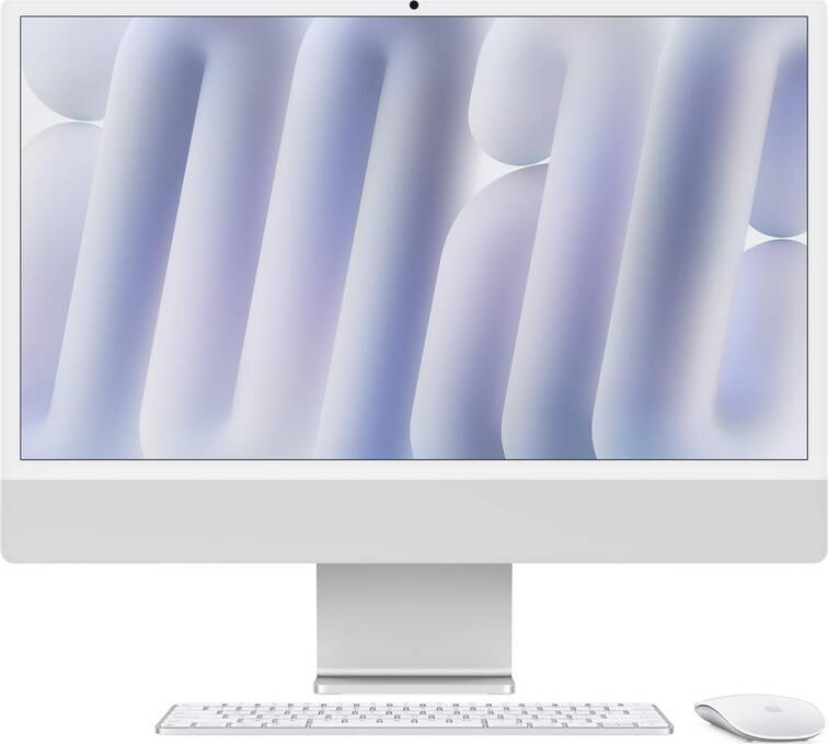 Apple iMac / 24 Retina 4.5K / Apple M4 / 10-core CPU 10-core GPU / 16Gb RAM / 512Gb SSD / Mac OS Sequoia / Silver