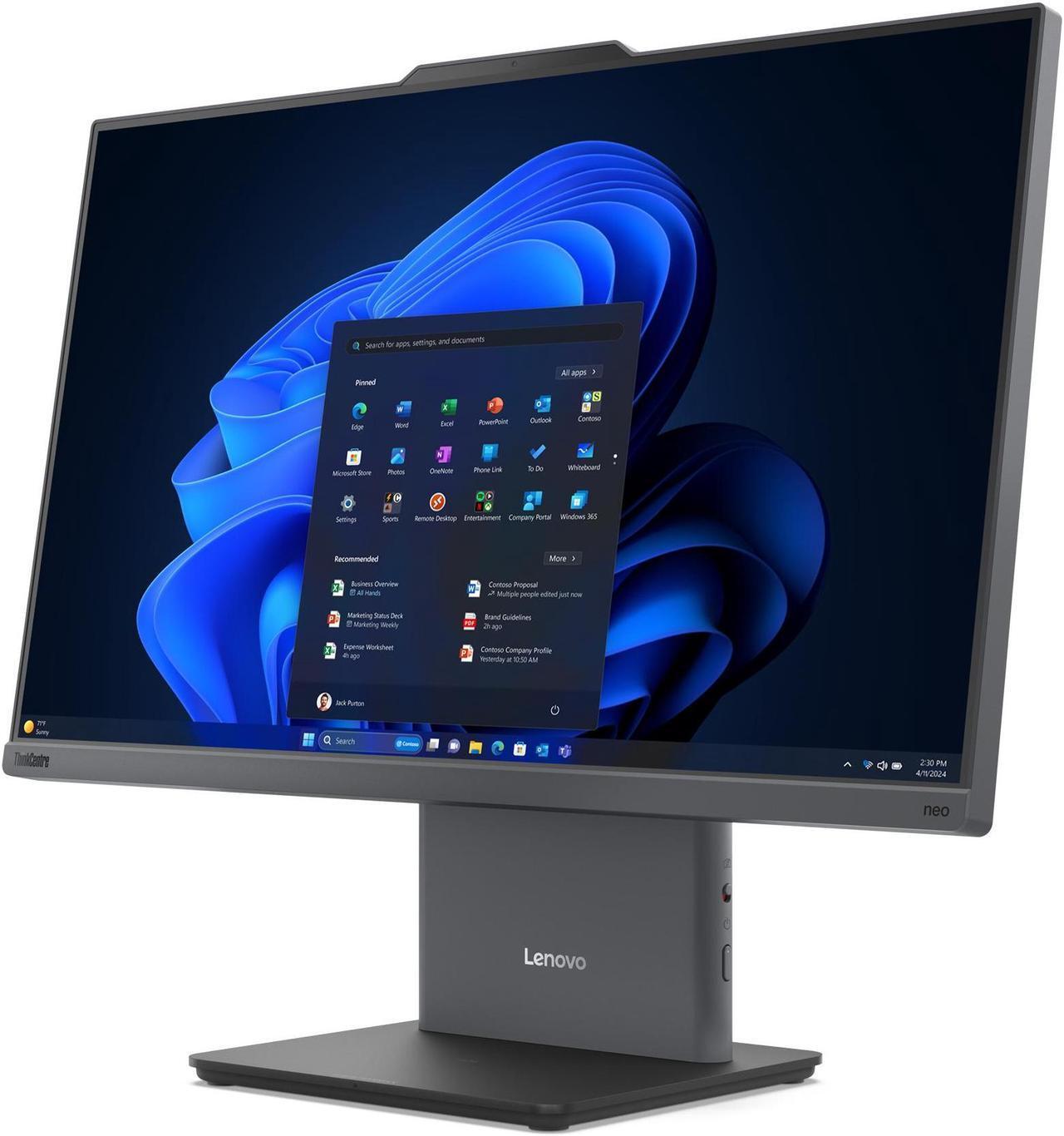 Lenovo AIO ThinkCentre neo 50a Gen 5 / 23.8 FullHD IPS / Core i5-13420H / 8GB DDR5 / 512GB NVMe / No OS