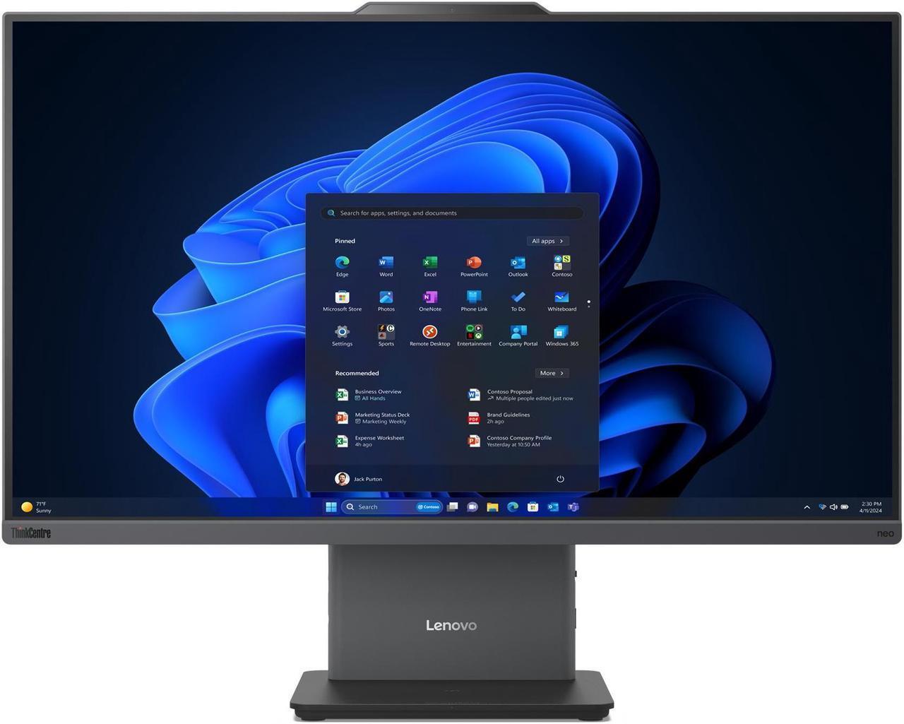 Lenovo AIO ThinkCentre neo 50a Gen 5 / 23.8 FullHD IPS / Core i5-13420H / 16GB DDR5 / 512GB NVMe / Luna Grey Linux/DOS