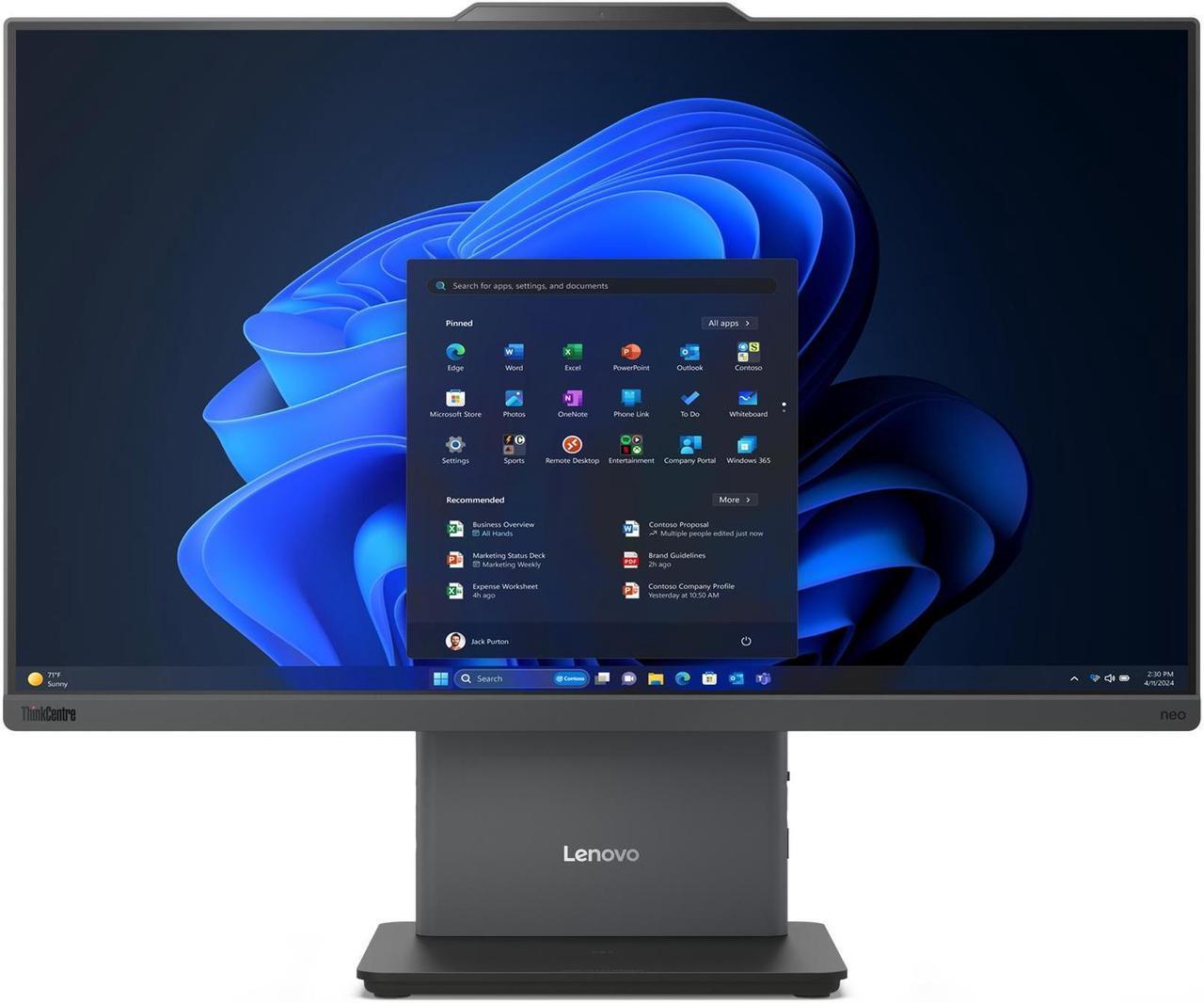 Lenovo AIO ThinkCentre neo 50a Gen 5 / 23.8 FullHD IPS Touch / Core i5-13420H / 16GB DDR5 / 512GB NVMe / No OS