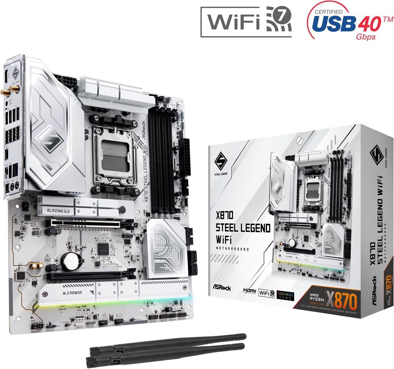 ASRock X870 STEEL LEGEND WI-FI / ATX AM5 DDR5 8000+