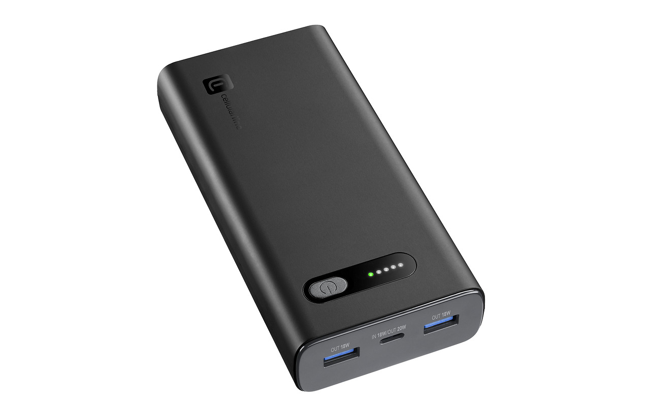 Cellularline 20000mAh / Fast PD 20W Black