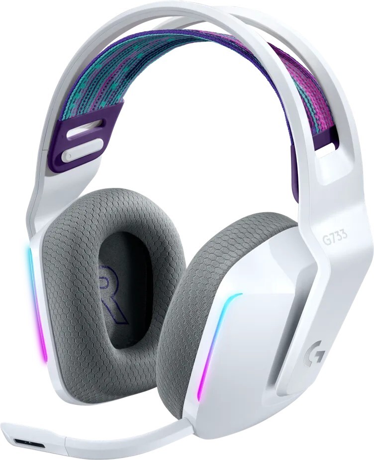Logitech G733 / Wireless Gaming Headset / 981-000883 White
