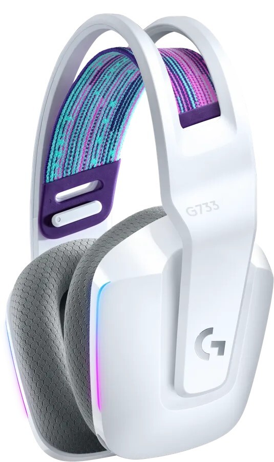 Logitech G733 / Wireless Gaming Headset / 981-000883 White