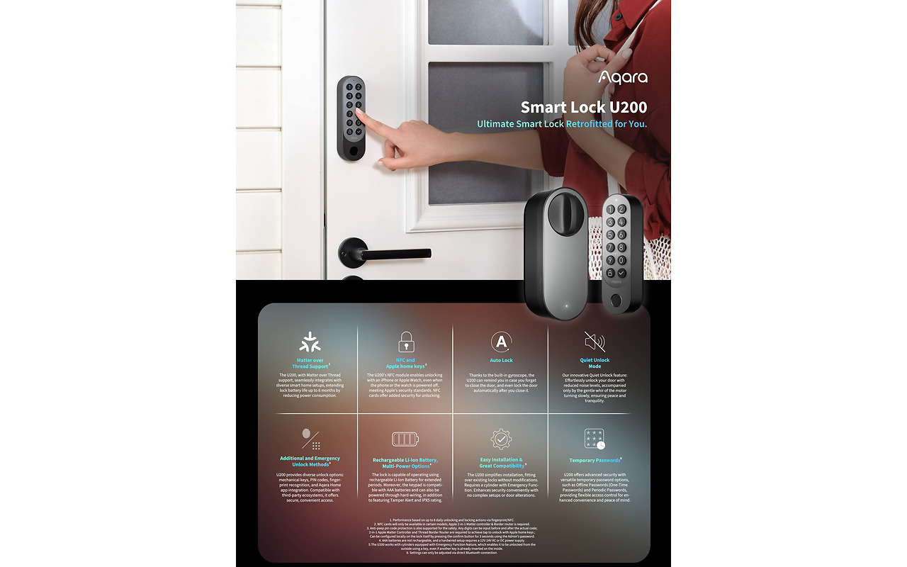 Aqara Smart Lock U200 Kit