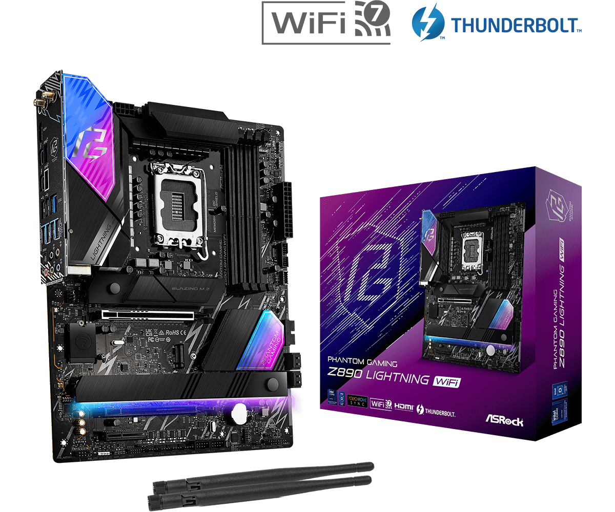 ASRock Z890 LIGHTNING WI-FI / ATX LGA1851 DDR5 9466+