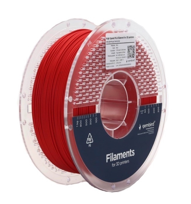 Gembird 3DP-PLA1.75HY-01 / PLA 1.75mm High Speed Filament Red