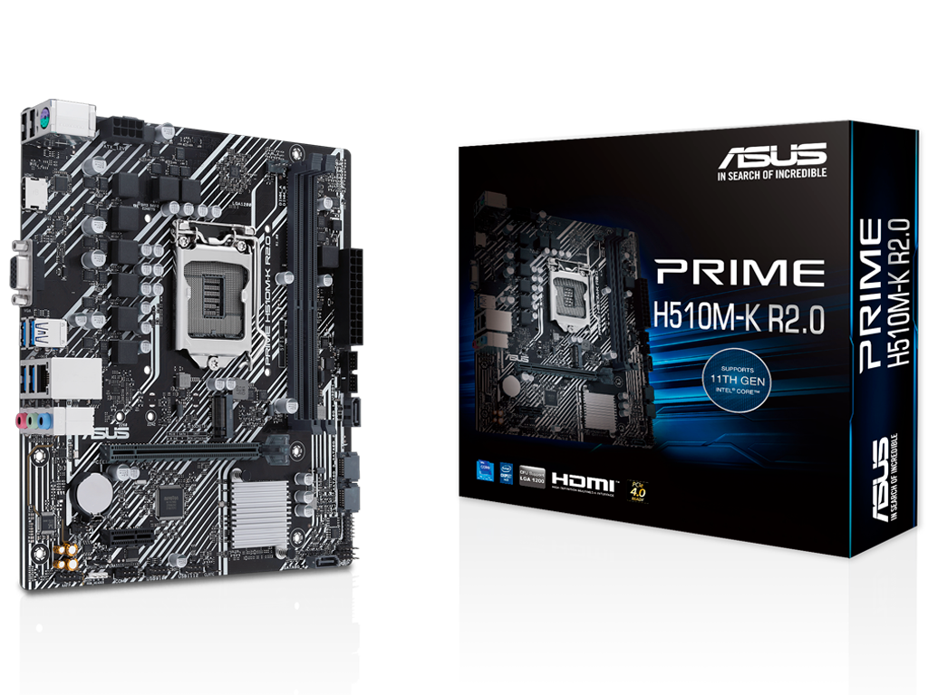 ASUS PRIME H510M-K R2.0 / mATX LGA1200 DDR4 3200