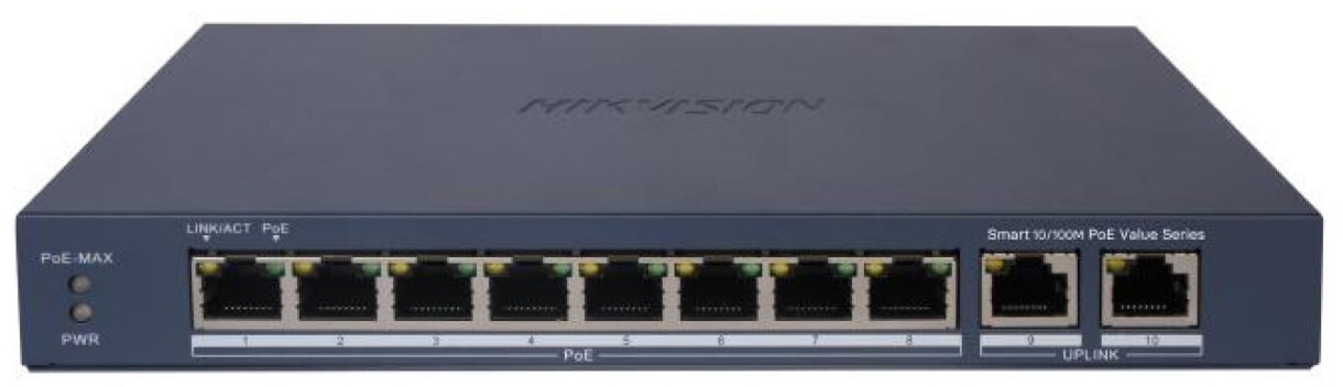 HIKVISION DS-3E1310P-EI/M / Smart PoE x8 + Gigabit x2