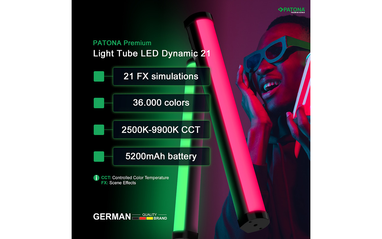 Patona Premium LED RGB Tube Photo/Video Light