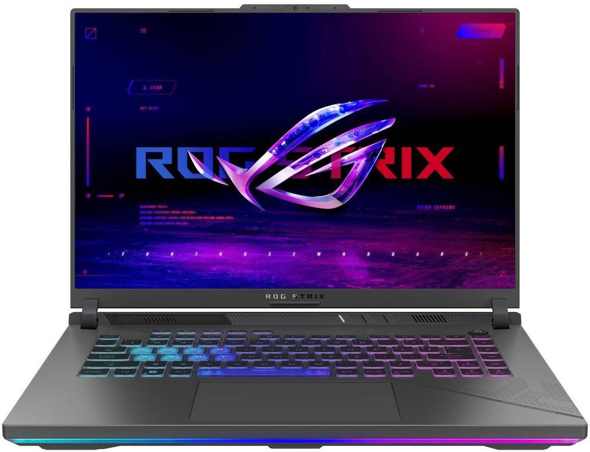 ASUS  ROG Strix G16 G614JIR / 16 ROG Nebula QHD+ 240Hz / Core i9-14900HX / 32GB DDR5 / 1.0TB NVMe / GeForce RTX 4070 8GB GDDR6 / No OS