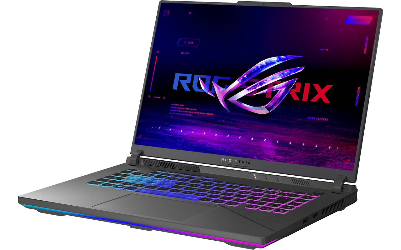 ASUS  ROG Strix G16 G614JIR / 16 ROG Nebula QHD+ 240Hz / Core i9-14900HX / 32GB DDR5 / 1.0TB NVMe / GeForce RTX 4070 8GB GDDR6 / No OS