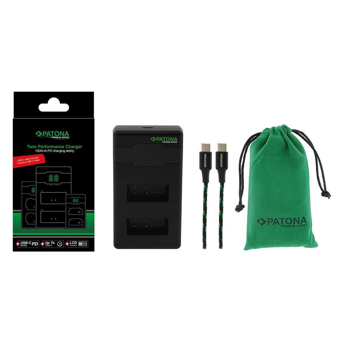Patona Premium Twin Performance PD for Canon LP-E17 + USB-C / 4055655228831