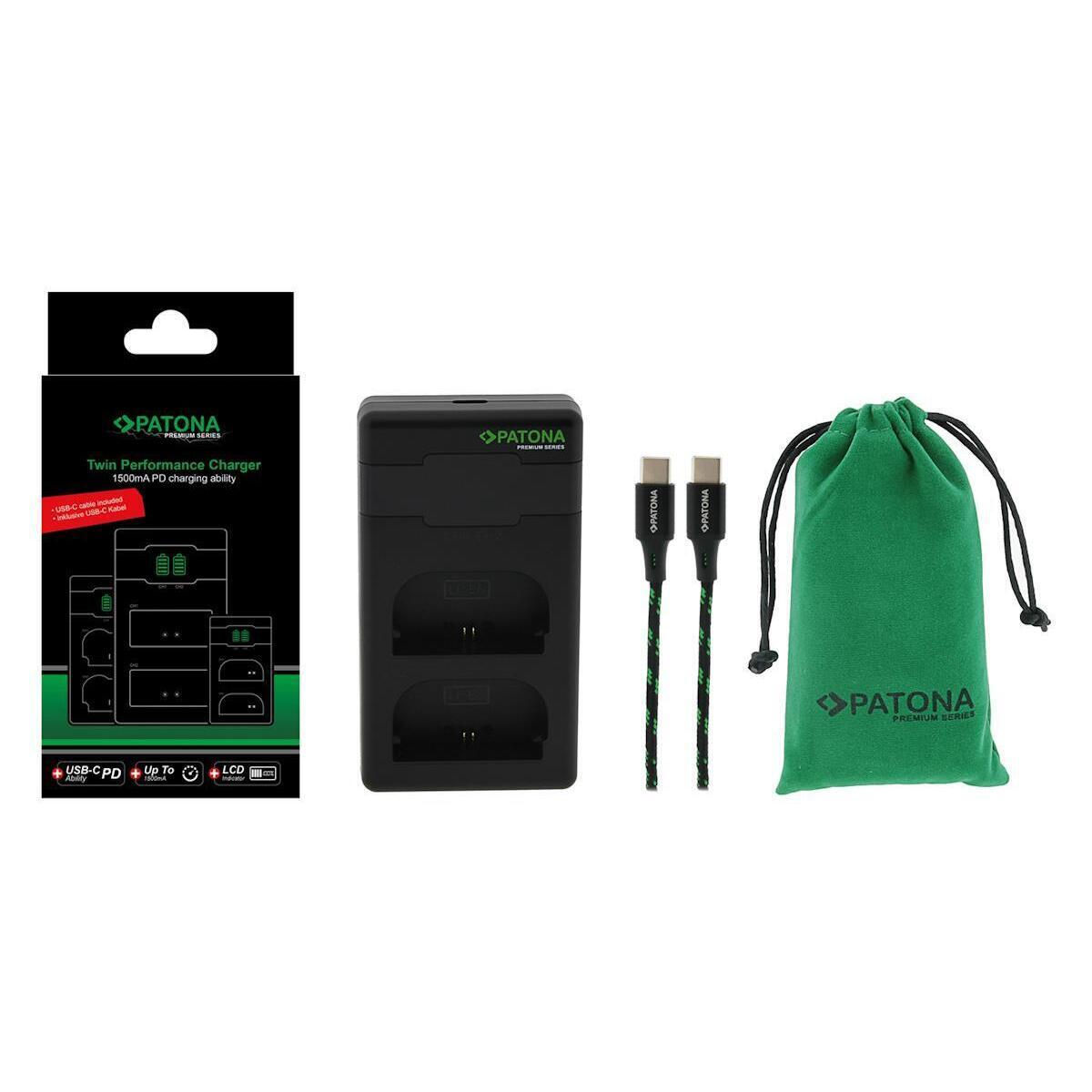 Patona Premium Twin Performance PD for Canon LP-E6 + USB-C / 4055655228848