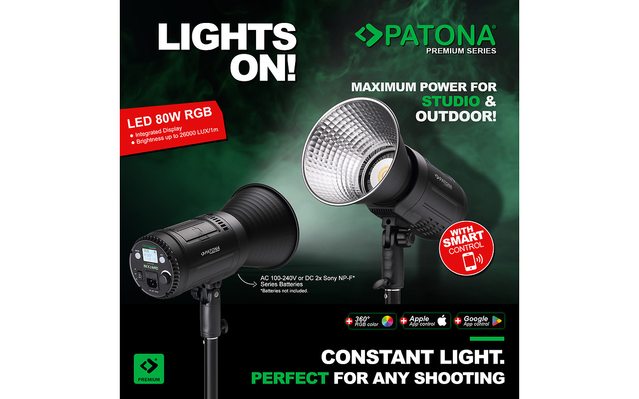 Patona Premium LED 80W RGB / 4055655246729