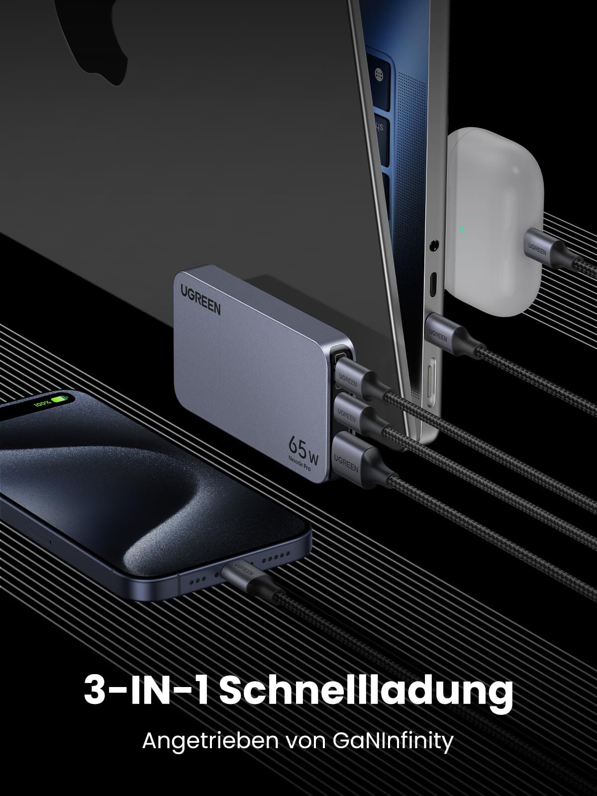 UGREEN Nexode Pro 65W GaN Ultra-Slim X753 / 25356