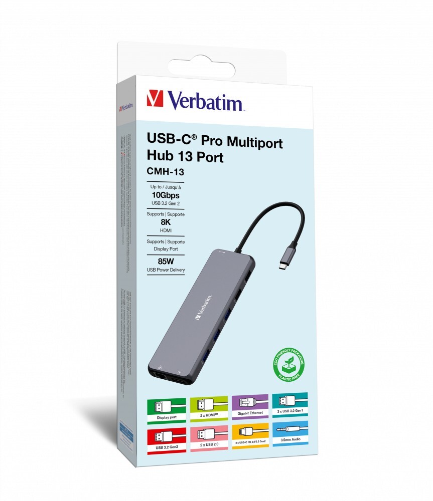 Verbatim 13-in-1 USB-C Pro Multiport Hub CMH-13