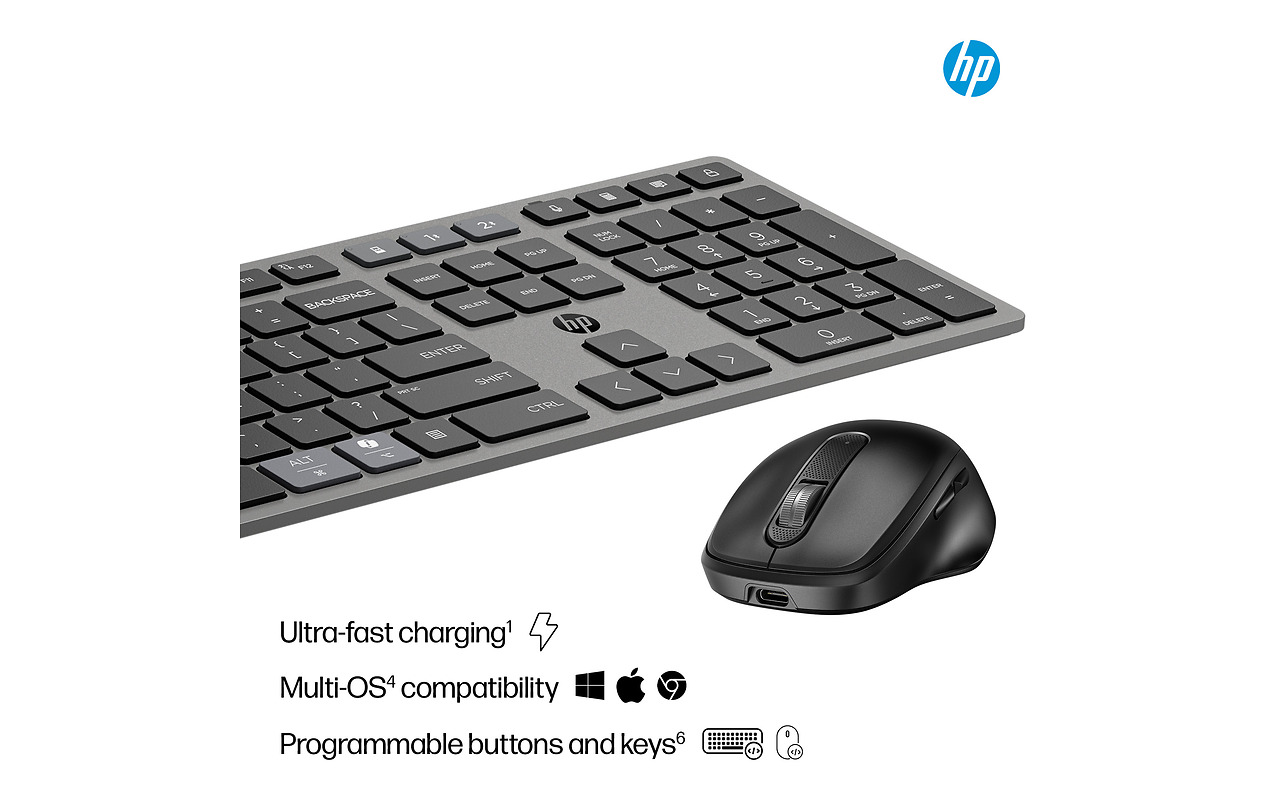 HP 725 Multi-Device Rechargeable Wireless Combo