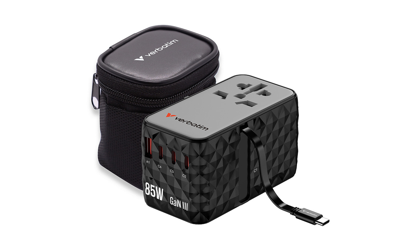 Verbatim GaN III Universal Travel Adapter 85W