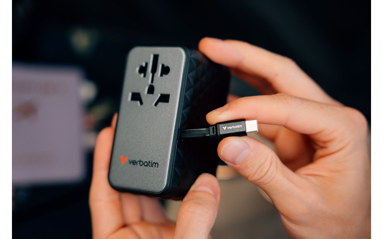 Verbatim GaN III Universal Travel Adapter 85W