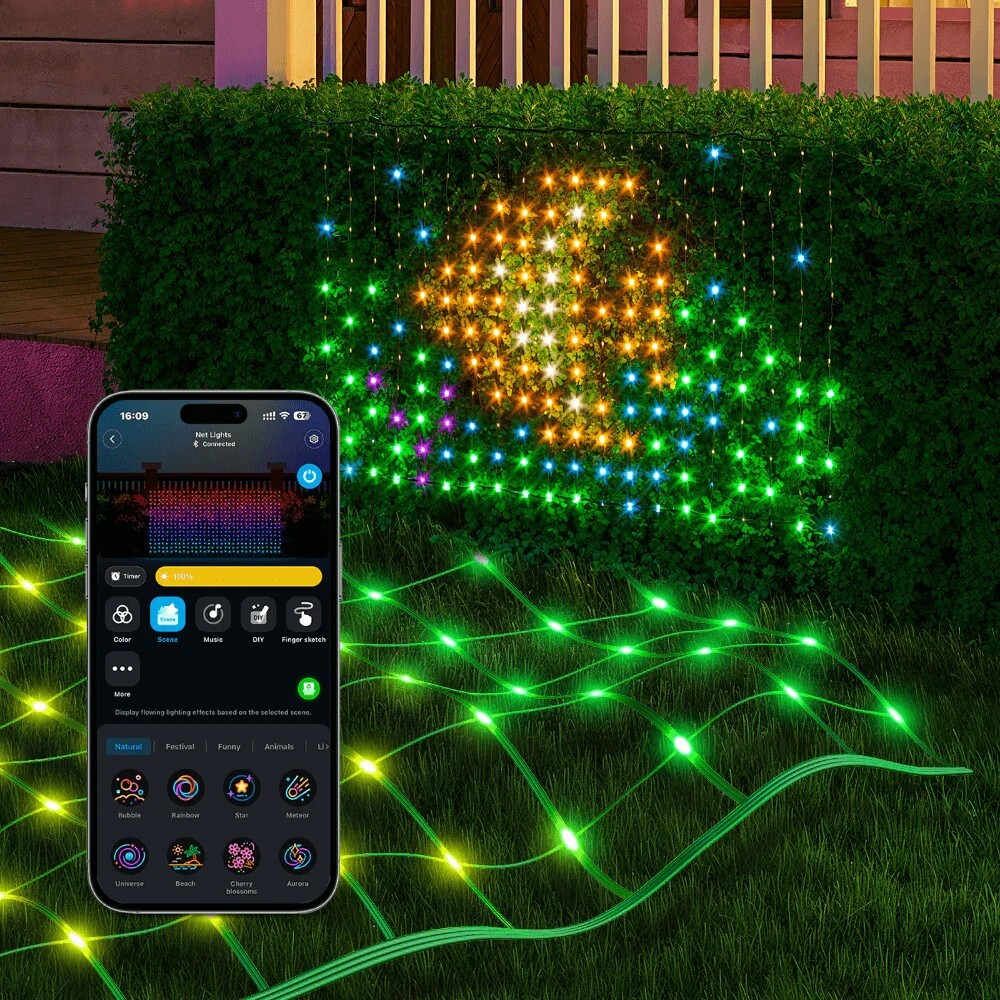 GOVEE RGBIC Net Lights 1.2x1.2m / H6810341