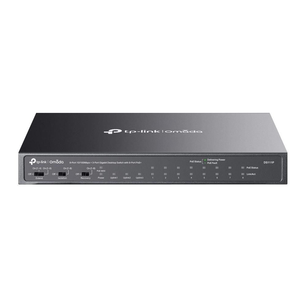 TP-LINK DS111P / 8xPoE+ 65W + 2xGbE