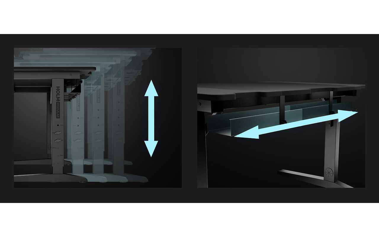 Genesis Desks Gaming Holm Modular 160