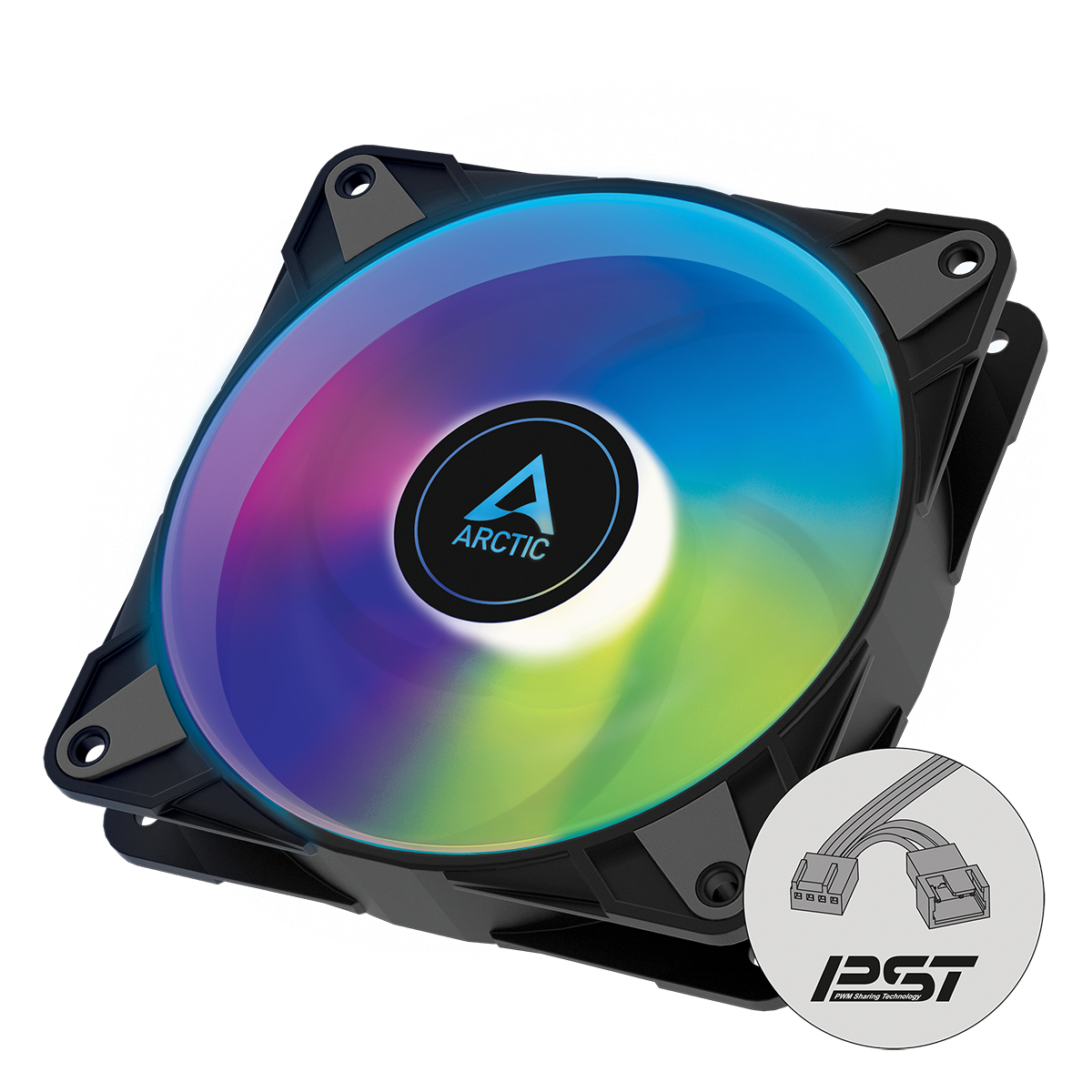 Arctic P12 PWM PST A-RGB Black