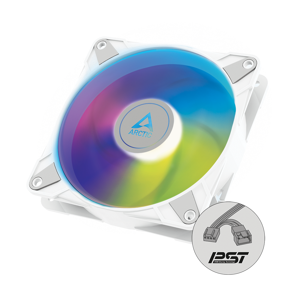 Arctic P12 PWM PST A-RGB White