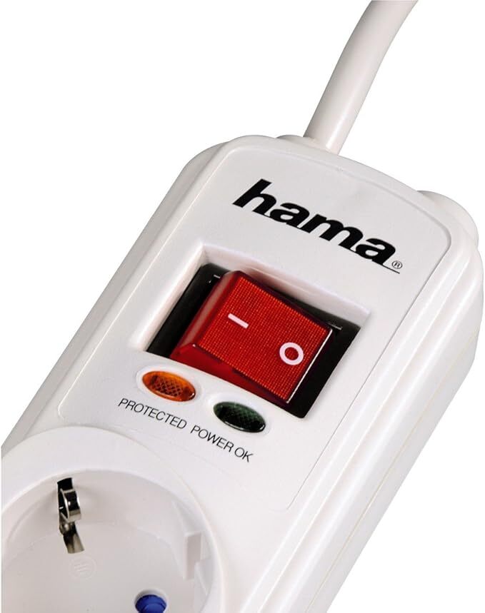 HAMA Power Strip 6-Way 1.5m