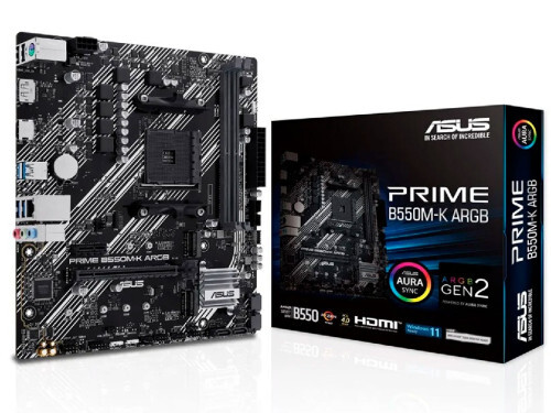 ASUS PRIME B550M-K ARGB / mATX AM4 DDR4 5100