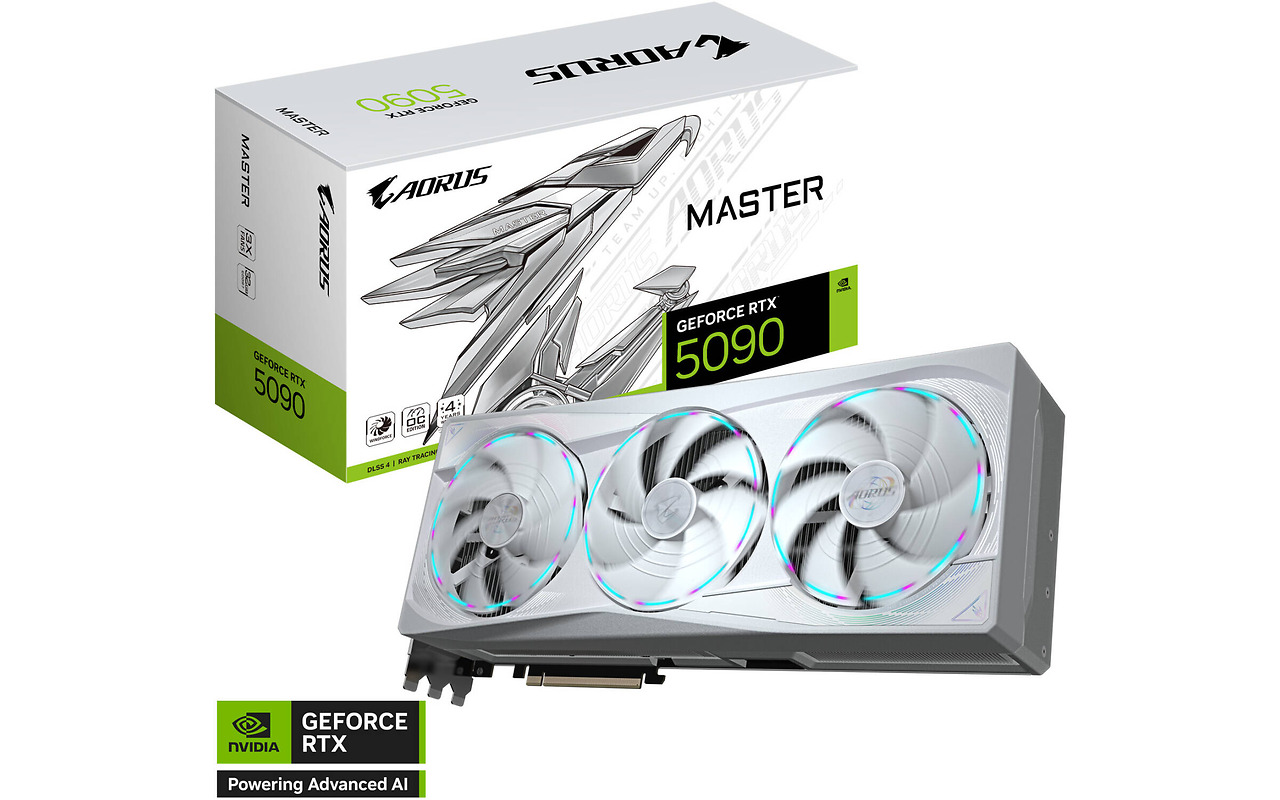 GIGABYTE GeForce RTX 5090 32GB GDDR7 Aorus Master ICE 512bit / GV-N5090AORUSM ICE-32GD