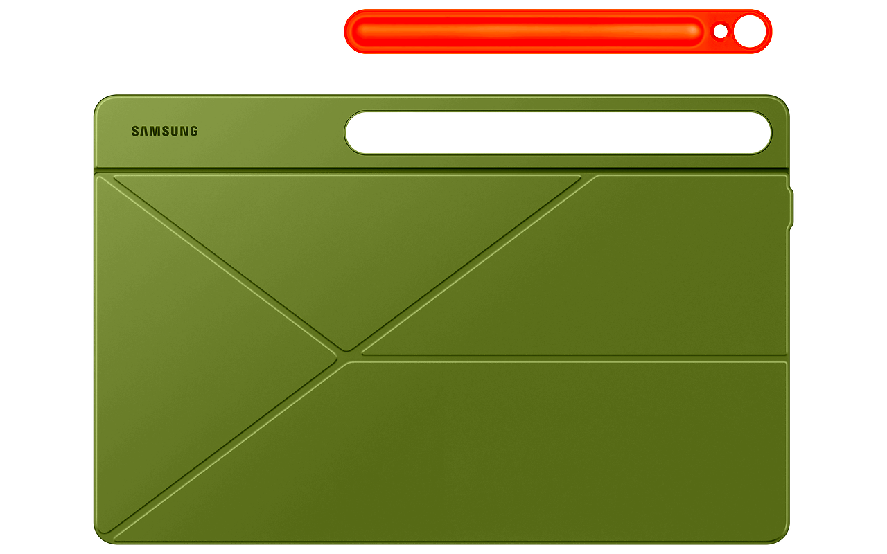 Samsung Galaxy Tab S10 FE PLUS Smart Book Cover Orange