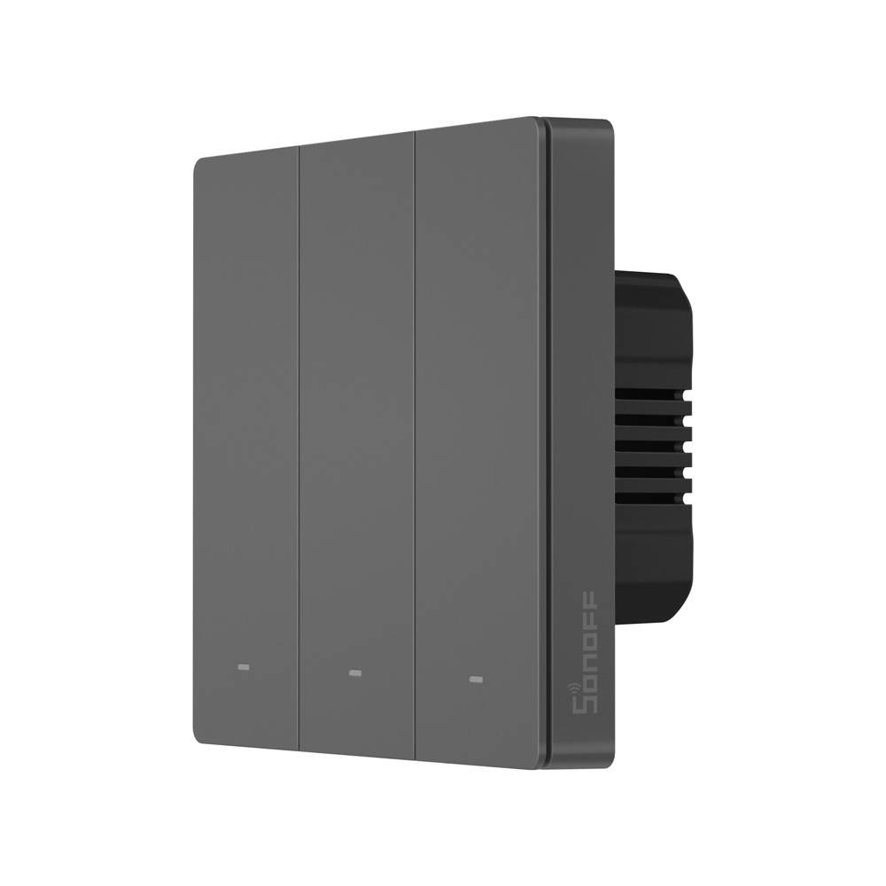 Sonoff Matter Wi-Fi Smart Wall Switch SwitchMan M5 3-Gang / Neutral Grey