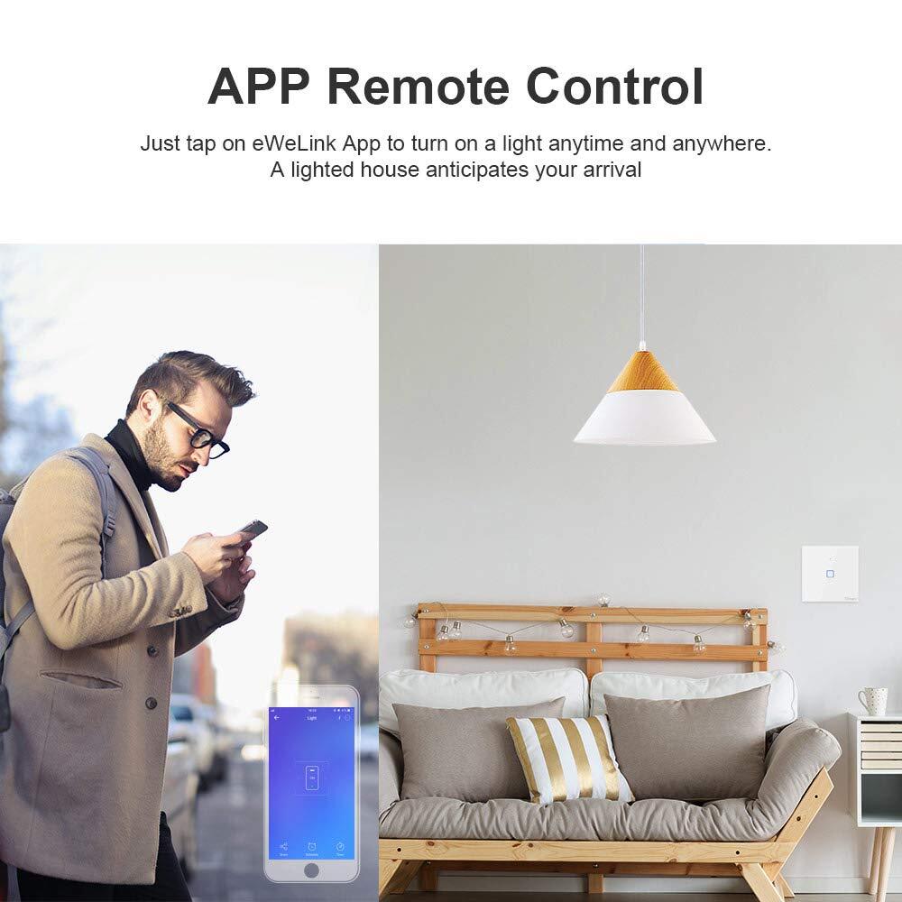 Sonoff Wi-Fi Smart Touch Wall Switch TX Series 1-Gang / Neutral White