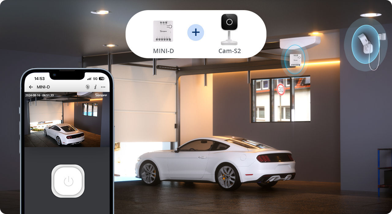 Sonoff Matter Wi-Fi Smart Switch MINI-D Dry Contact Relay