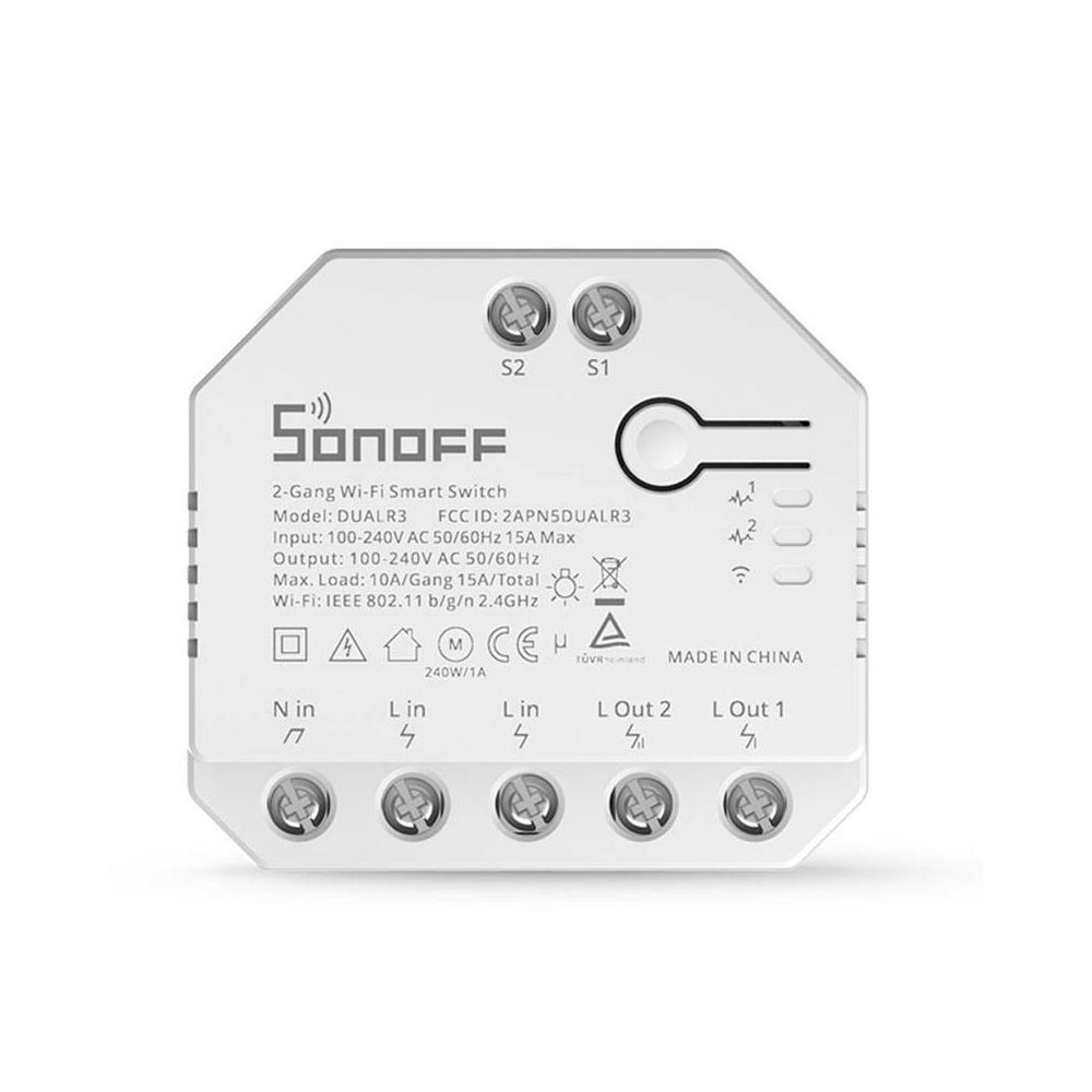 Sonoff Wi-Fi 2-Gang Smart Switch DUALR3 Lite