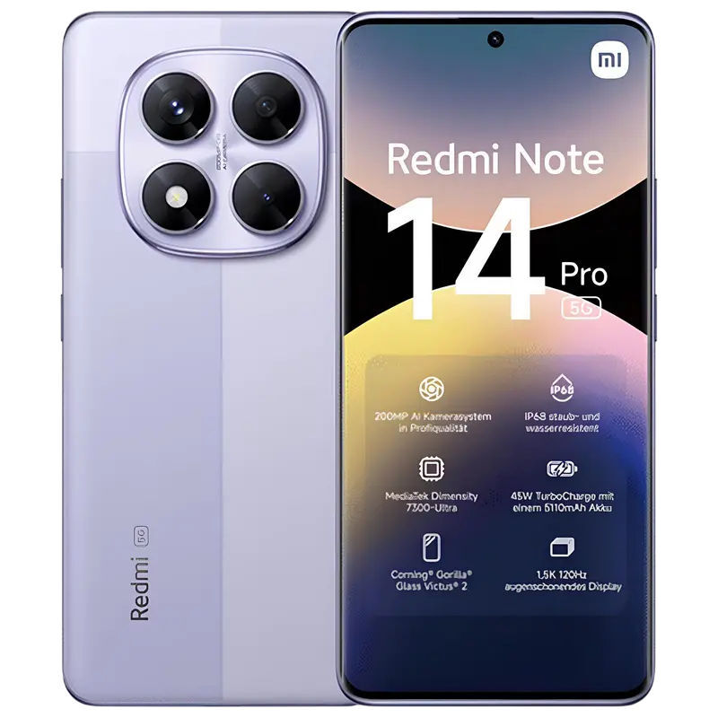 Xiaomi Redmi Note 14 Pro 5G / 8GB / 256GB Purple
