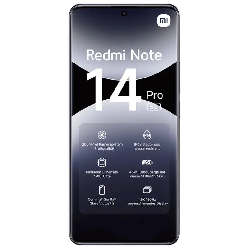 Xiaomi Redmi Note 14 Pro 5G / 8GB / 256GB Black